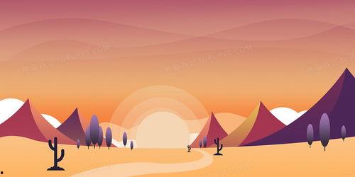 手绘沙漠背景,手绘背景下的探险故事